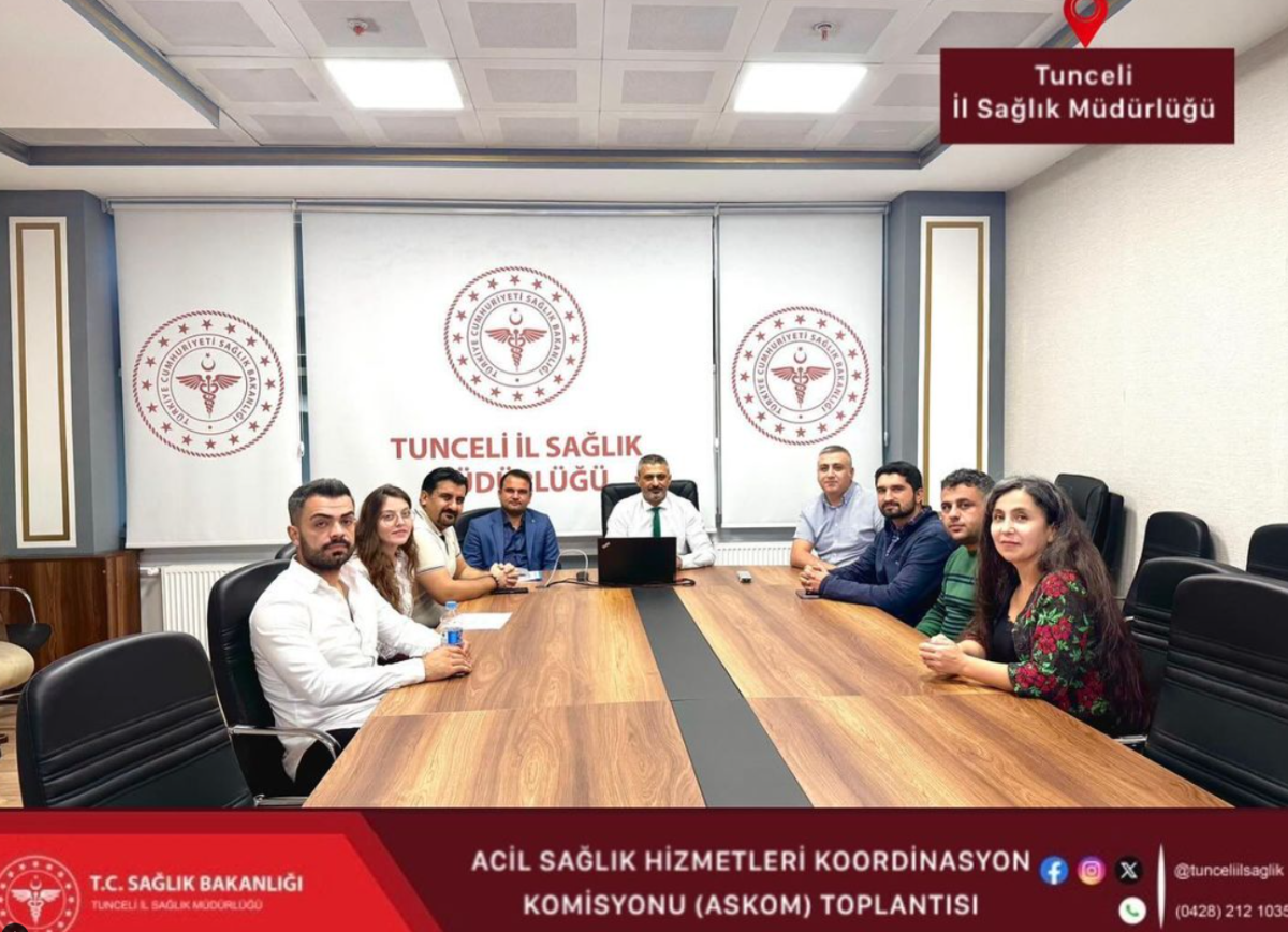 Tunceli'de Acil Sağlık Hizmetleri Toplantısı Gerçekleştirildi